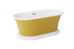 Vonia Besco Ziva Glam Gold, 160 x 75 cm, su sifonu su persipylimu slim gold