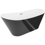 Vonia Mexen Dora, 170 x 75 cm, White/Black + Brushed copper persipylimas