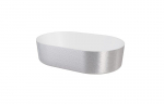 Praustuvas Besco Lova Glam Silver, 34 x 53 x 13 cm