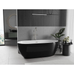 Vonia Mexen Eos, 150 x 75 cm, White/Black + Brushed nickel persipylimas