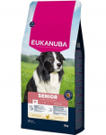 Eukanuba Life Care Medum Senior sausas maistas vidutinių veislių senyviems &scaron;unims su vi&scaron;tiena, 15 kg