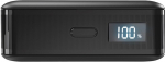 Atsarginis maitinimo &scaron;altinis ("Power Bank") SBS HD 30W 10000mAh USB-C i&scaron;orinė baterija su LCD ekranu - juoda