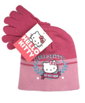 Hello Kitty žiemos kepurės ir pir&scaron;tinių rinkinys mergaitėms, rožinis