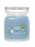 Yankee Candle Signature Azure Sky vidutinio dydžio žvakė su 2 dagčiais