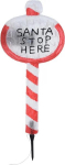 &Scaron;viečianti kalėdinė dekoracija Santa Stop Here