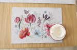 Textile Idea stalo servetėlė Gėlių sodas, 4 vnt.