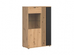 Komoda Black Red White Vabres, ruda