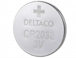 Elementai Deltaco 3V CR2032, 1 vnt.