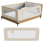 Tulano Cover 48 beige apsauginė barierė lovai, 180 cm, smėlio spalva &ndash; apsauga nuo i&scaron;kritimo