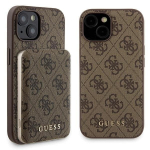 Guess 4g Metal Gold Logo rinkinys Iphone 15, dėklas + 5000mah Magsafe