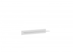 JUSTINE White Wall Shelf &ndash; Modern Open Display by Halmar
