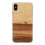 Man & Wood Natūralaus medžio dėklas skirtas iPhone XS Max &ndash; Terra ruda
