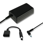Įkroviklis ne&scaron;iojamam kompiuteriui Qoltec maitinimo adapteris Hp 65w 19v 3.33a su adapteriu, Juoda