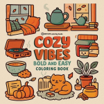 Bold & Easy Cozy Vibes Coloring Book: Comfy & Relaxing Stress Relief Coloring, Bold & Easy Cozy Vibes Coloring Book: Comfy & Relaxing Stress Relief Coloring