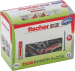 Fischer Duopower 5x25 mm universalus kai&scaron;tis su sriegiu