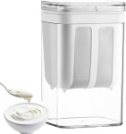 Jogurto sietelis, 1800 ml, su nerūdijančio plieno tinkleliu