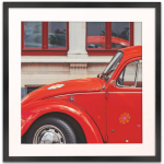 Nuotraukų rėmelis su passe-partout, FRAMAI, juodas rėmelis 50&times;50 cm su passe-partout langu 40&times;40 cm nuotraukai