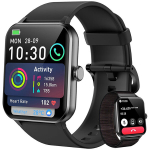 I&scaron;manusis laikrodis &bdquo;Blackview R50&ldquo; 1,85 colio &bdquo;Assistant Vocal&ldquo; 350 mAh i&scaron;manusis laikrodis su &bdquo;Bluetooth&ldquo;, skirtas &bdquo;Android&ldquo; / &bdquo;iOS&ldquo; Juoda