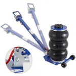 Pneumatinis oro domkratas 3T 140&ndash;450 mm su rankena, melynas
