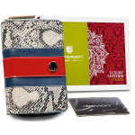 Piniginė moterims Peterson PTN ST-418 SNAKE PTNST418SNAKE441255903051162046, Juoda