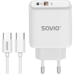 Savio LA-13 mobile device charger Universal White AC Fast charging Indoor