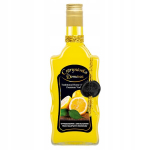 Dekoratyvinė 500ml butelis "citrinukai" su kam&scaron;teliu
