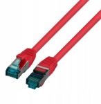 Patchcord S/ftp Cat.6a Lszh 0.25m raudonas