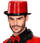 RED SEQUIN TOP HAT