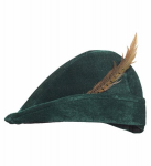 PRINCE OF THIEVES HAT WITH FEATHER