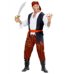 &bdquo;KARIBŲ PIRATAS&ldquo; (mar&scaron;kinėliai su liemene, kelnėmis, diržu, bandana)