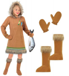 &bdquo;ESKIMO&ldquo; (suknelė su gobtuvu, pir&scaron;tinės, batų užvalkalai)