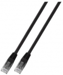 Patchcord Utp kat.6 0.25m Pvc juodas