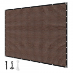 Saulės uždangalas 305x366 cm rudas HDPE