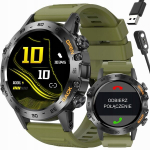 Smartwatch Gravity Gt9-12: Skambučiai, Kraujo Spaudimas, Žalias Dirželis