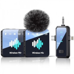 Belaidis lavalier mikrofonas vaizdo įra&scaron;ams, skirtas iPhone