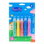 Peppa Pig teptukiniai dažai, 5 spalvos, Astra