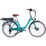 Elektrinis dviratis 26" AL Dorozhnik RUBY DD FR rėmas - 17" 48V 12.5Ah 250W turkio spalvos YS 2260 2025 sparnai, priekinis sparnas, galinis sparnas, atrama