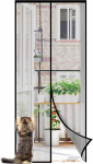 Magnetinis Tinklelis Nuo Vabzdžių Durims Sekey 110X220 Cm, Juodas, 110x220 cm