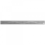 Du&scaron;o latakas ACO ShowerDrain M+ ir E+, 1000 mm, grotelės &bdquo;Wave&ldquo;, nerūdijantis plienas