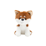 Pliu&scaron;inis žaislas &Scaron;uniukas Shiba, 20 cm, baltas/rudas