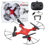 Dronas Y20 UFO 360&deg; su nuotoliniu valdymu ir &scaron;viesos efektais, raudonas
