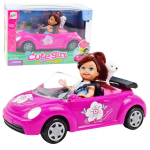 Mini lėlė su automobiliu ir &scaron;uniuku