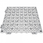 Drenažo grindų plytelės, modulinės tarpusavyje sujungamos pagalvėlės, 30x30 cm, pilka, PVC
