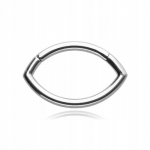 Titano Clicker Auskaras - Sidabrinis 1.2/10 mm