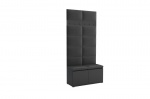 Luton 1 pastatoma drabužių kabykla &ndash; pilkas drabužinės organizatorius 100&times;213&times;40 cm