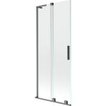 Vonios sienelė Mexen Velar L, 80 x 150 cm, Brushed gun gray/Transparent