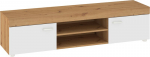 Tv staliukas Meblocross Max, rudas/baltas