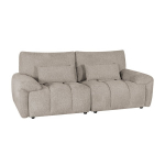 Sofa Home4you BARBARA 2,5-vietė &scaron;viesiai ruda moderni su apmu&scaron;alais