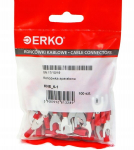 Izoliuotos &scaron;akutės Erko M6, 1mm&sup2;, 100 vnt.