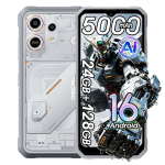 Telefonas OSCAL MARINE 3 6.56" Android 15 24GB+128GB 5000mAh Android 4G,NFC,Dual SIM - Balta